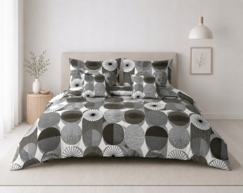 Pościel 160x200 Bawełna 100% + 4 Poszewki Geometryczna + GRATIS worek
